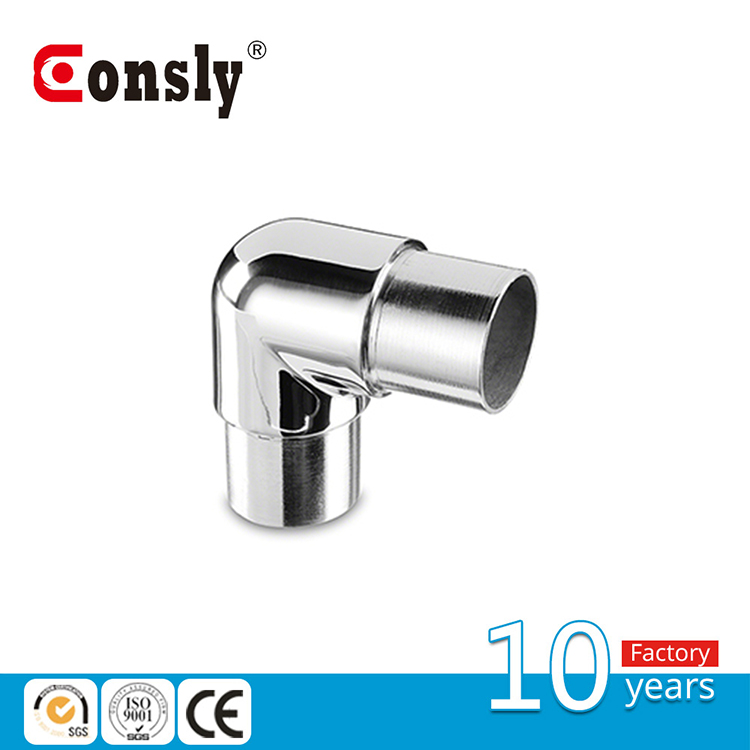 Stainless Steel Handrail Elbow/Tube handrail Connector/90 Degree