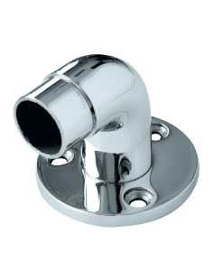 Wall mounted stainless steel flush angles with base plate