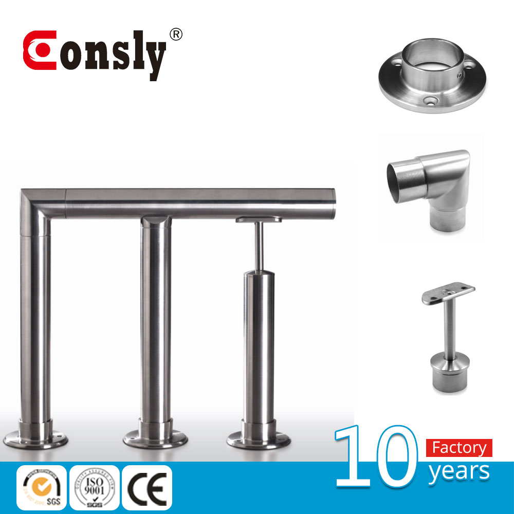 Top sale stainless steel stair handrail fittings