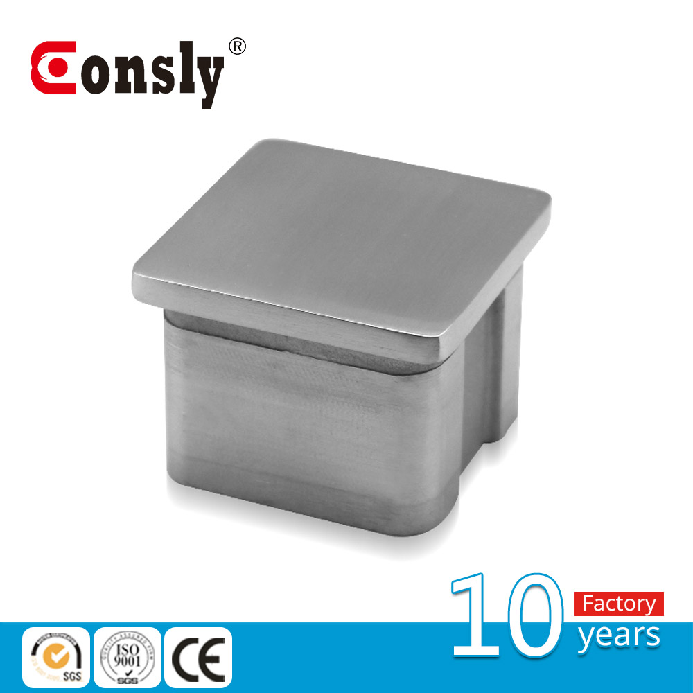 Casting square pipe end cover