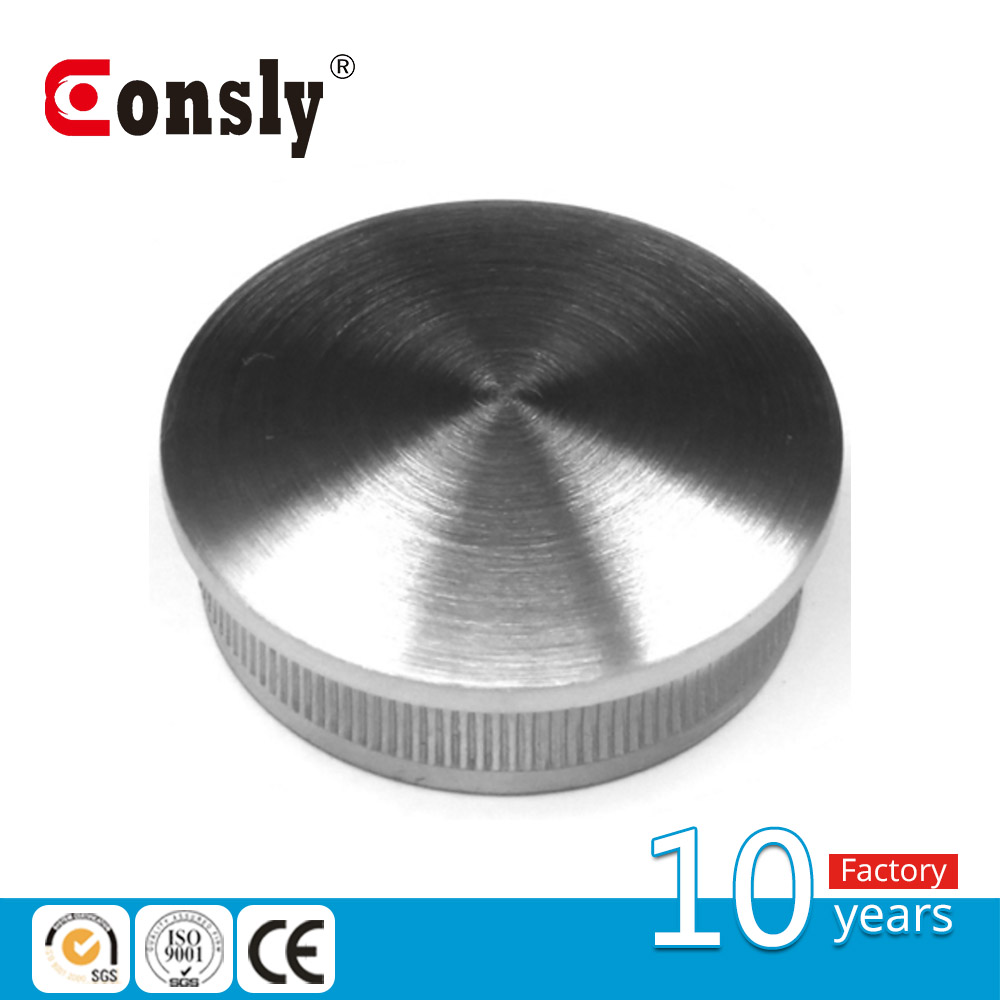 Casting round pipe end cover